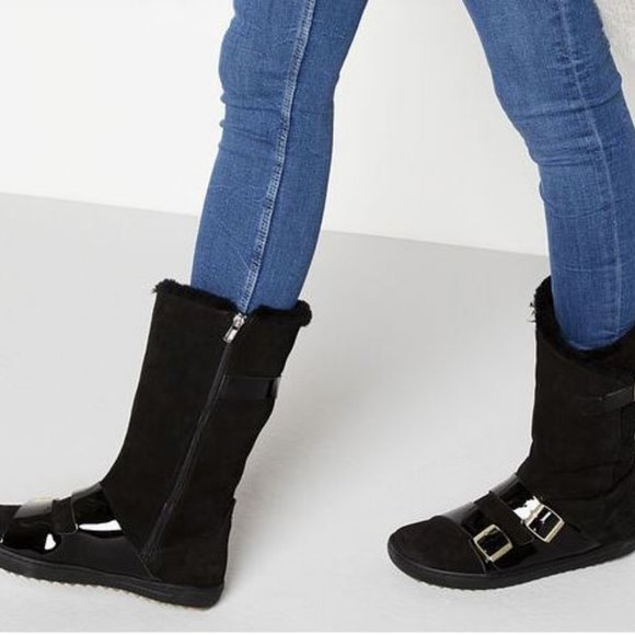 Women's Danbury Birkenstock Black Suede Boots Size 9 - 9 1/2 - Picture 15 of 16